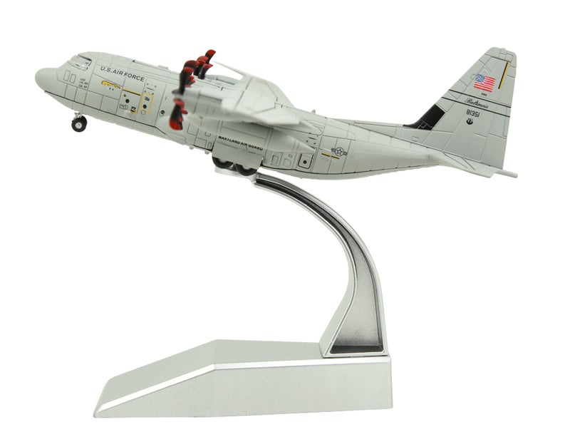 TANG DYNASTY(TM) 1:200 C-130J Hercules Military Transport Aircraft Metal Plane Model,US Air Force,Military Airplane Model,Diecast Plane,for Collecting and Gift - Image 1